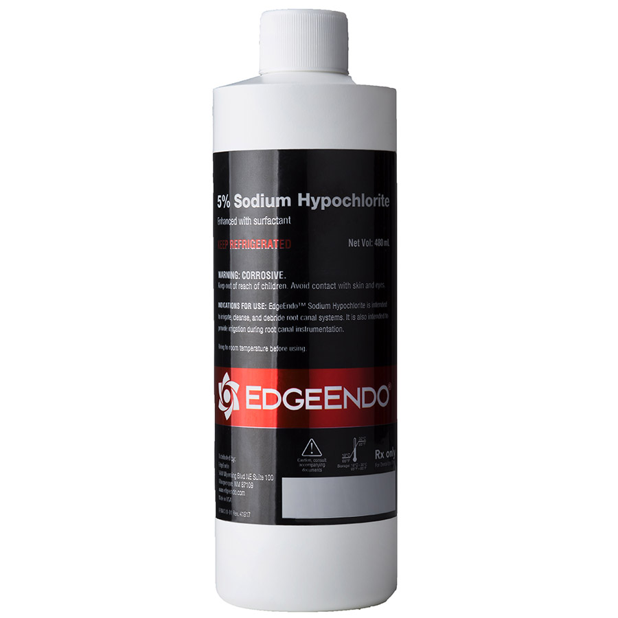EdgeEndo 5% Sodium Hypochlorite Cleansing Solution 480 mL Ea
